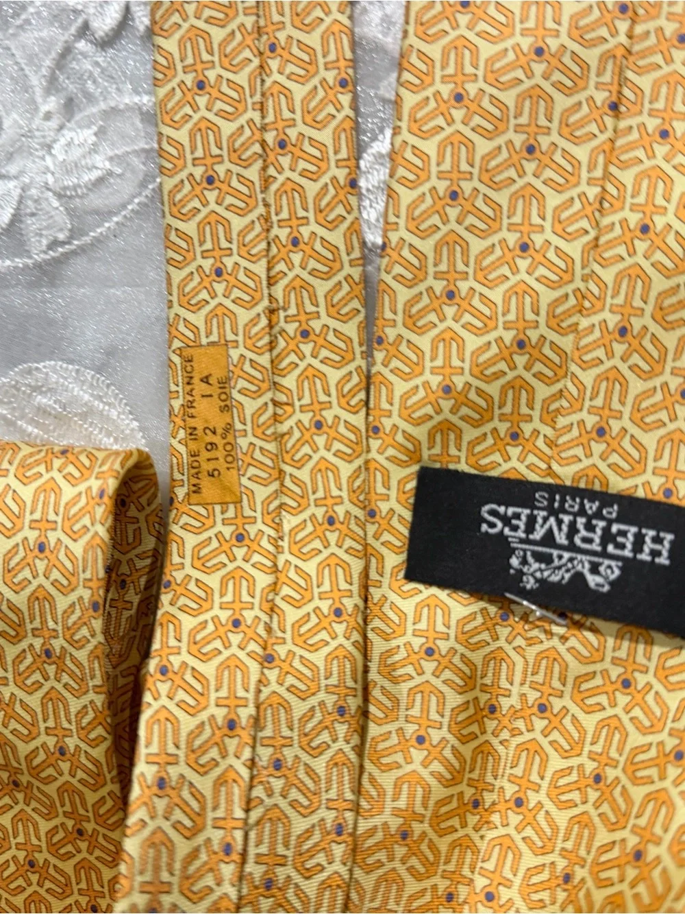 Hermes Yellow Patterned Waist Belt
